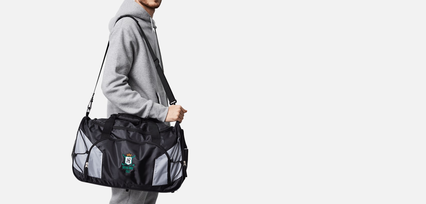 Personalized Gym Bags embroidered sports bags Vistaprint