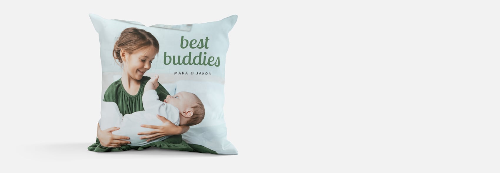 Larger version: custom photo pillow with kids photo