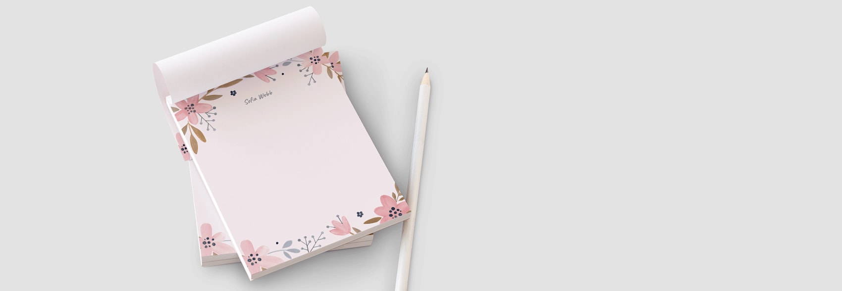 It Takes Two Floral Notepad Set With Bookmark Magnetic To Do List Pad and Bookmark With Flower Design Included Small Notepad 3 Notepads 1 Bookmark Large Notepad Made in the USA 