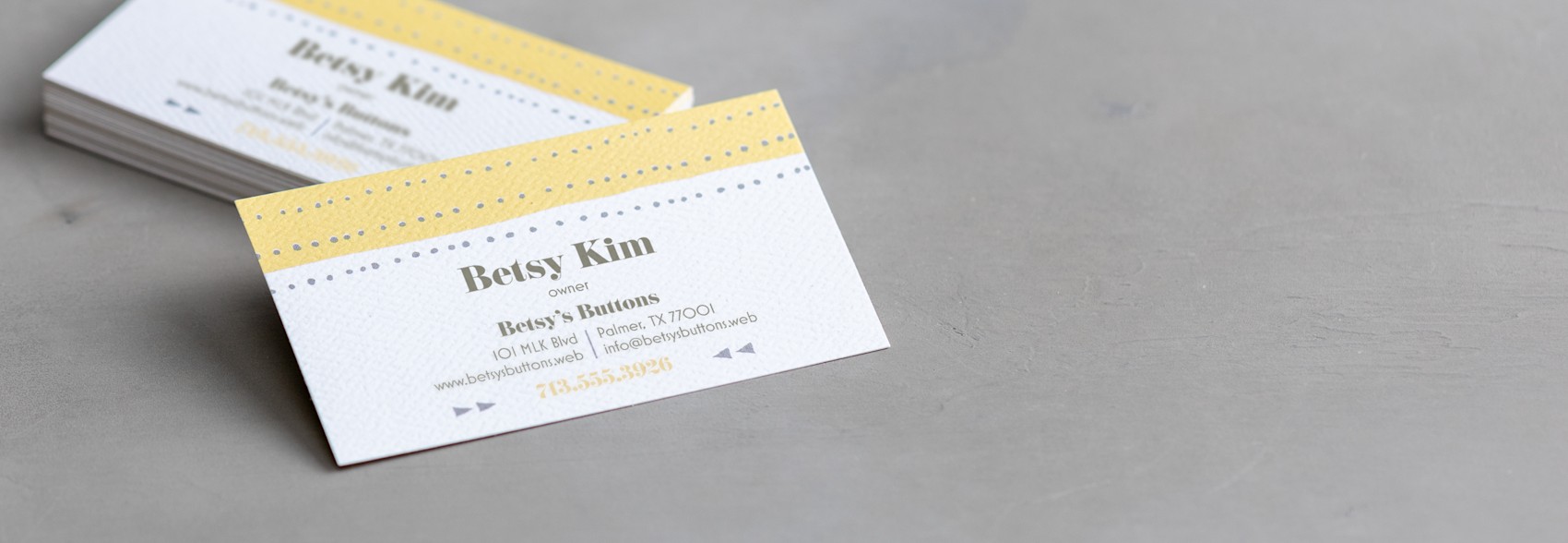 Natural Textured Business Cards 2