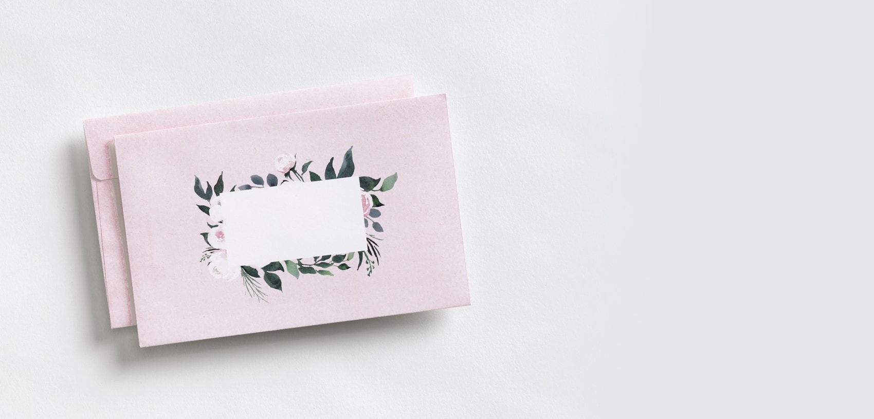 Larger version: personalized envelopes with flower pattern