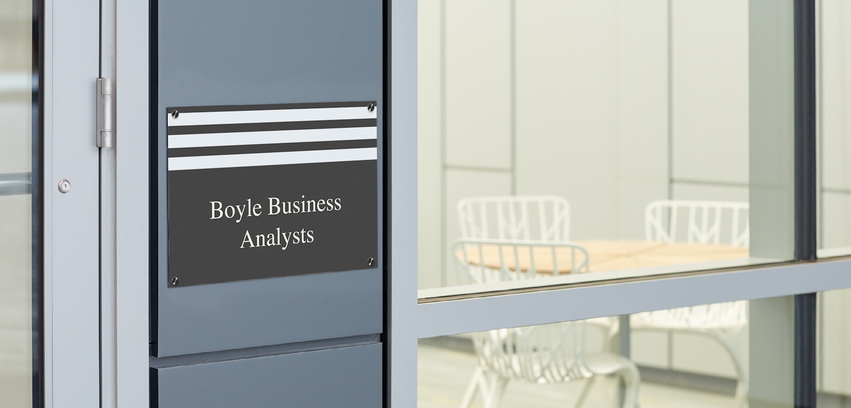 Larger version: metal sign printing for business analysts