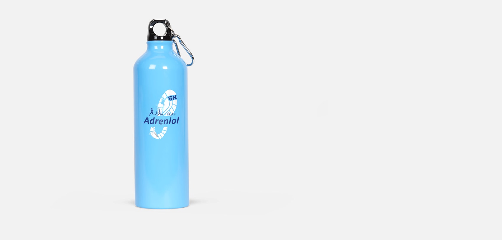Aluminum Water Bottle with Carabiner – 26 oz. 3