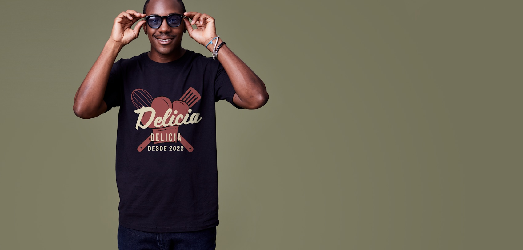 Camisetas de manga estampadas VistaPrint