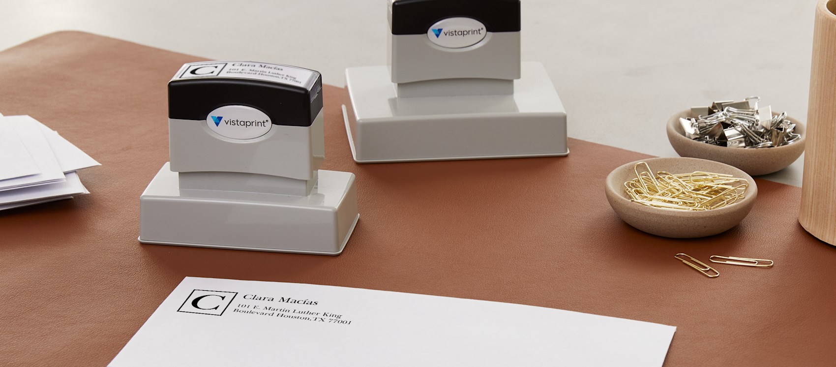 Custom pre-inked stamps for businesses 
