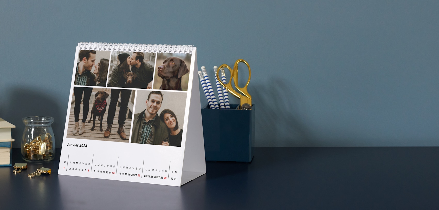 Calendriers de bureau 2023, Calendriers photo bureau | VistaPrint