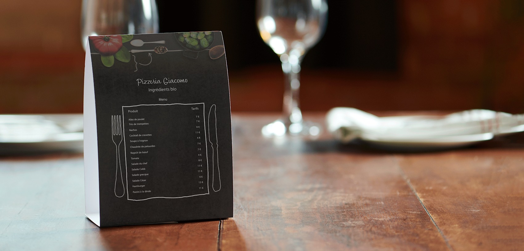 Chevalets de table 2
