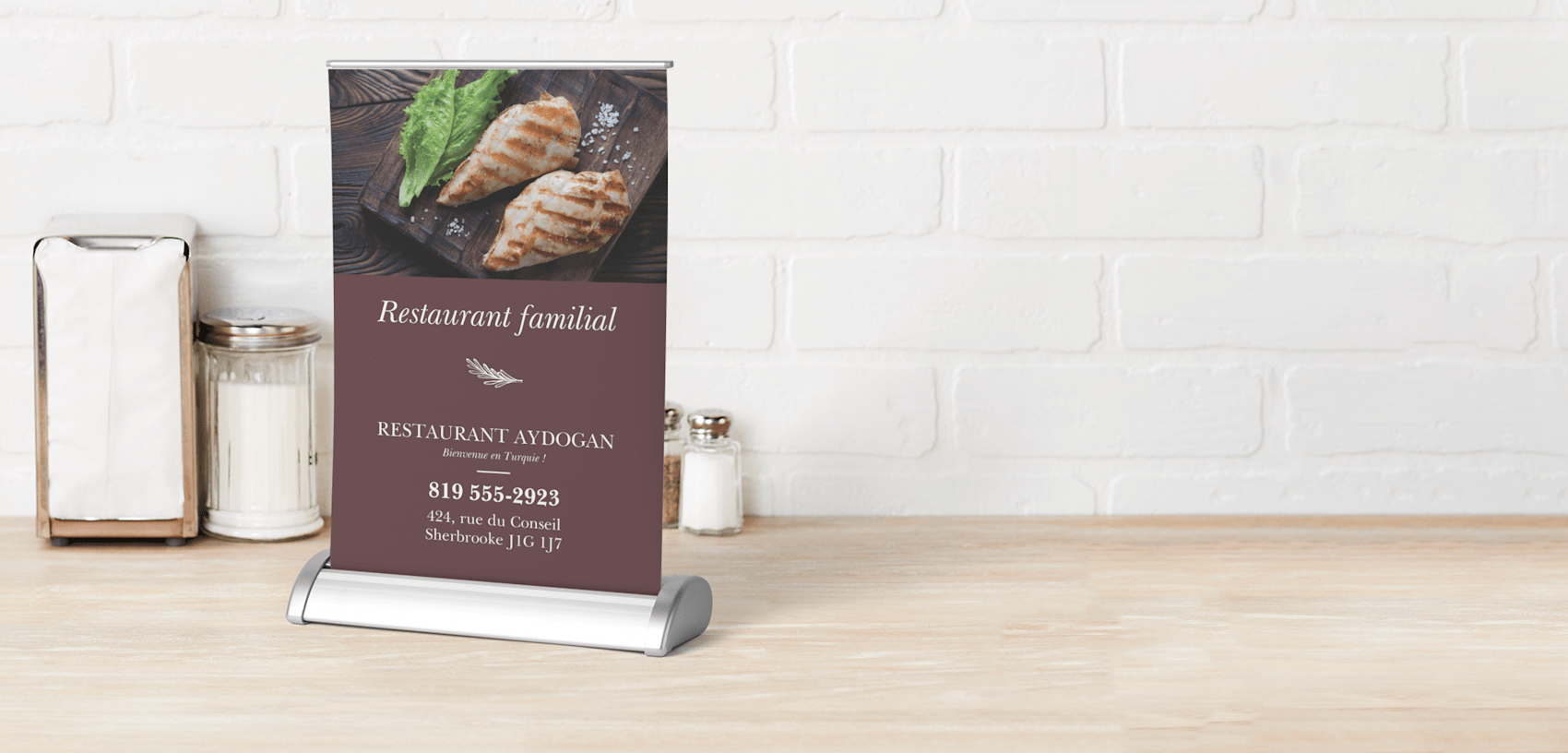Pancartes de table, banderoles rétractables de table | Vistaprint