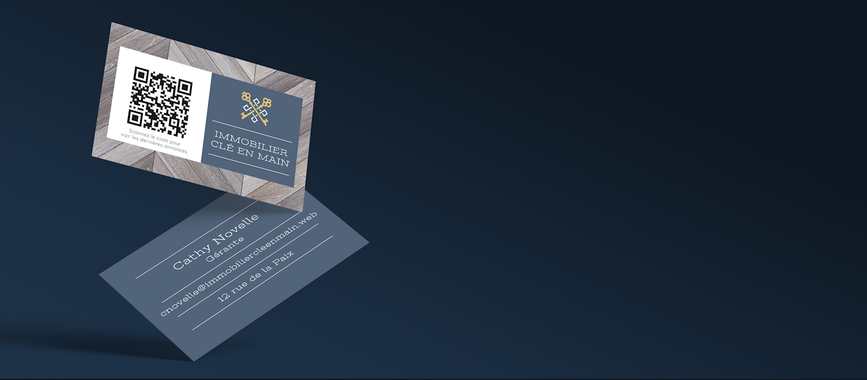 Modèles et graphismes de cartes de visite avec code QR VistaPrint
