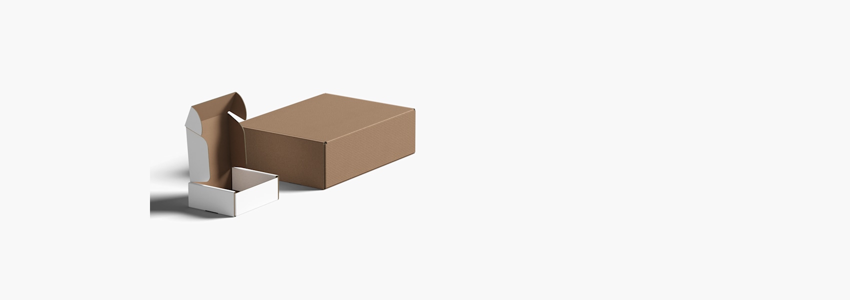 Esker med vippelokk, postesker uten trykk VistaPrint