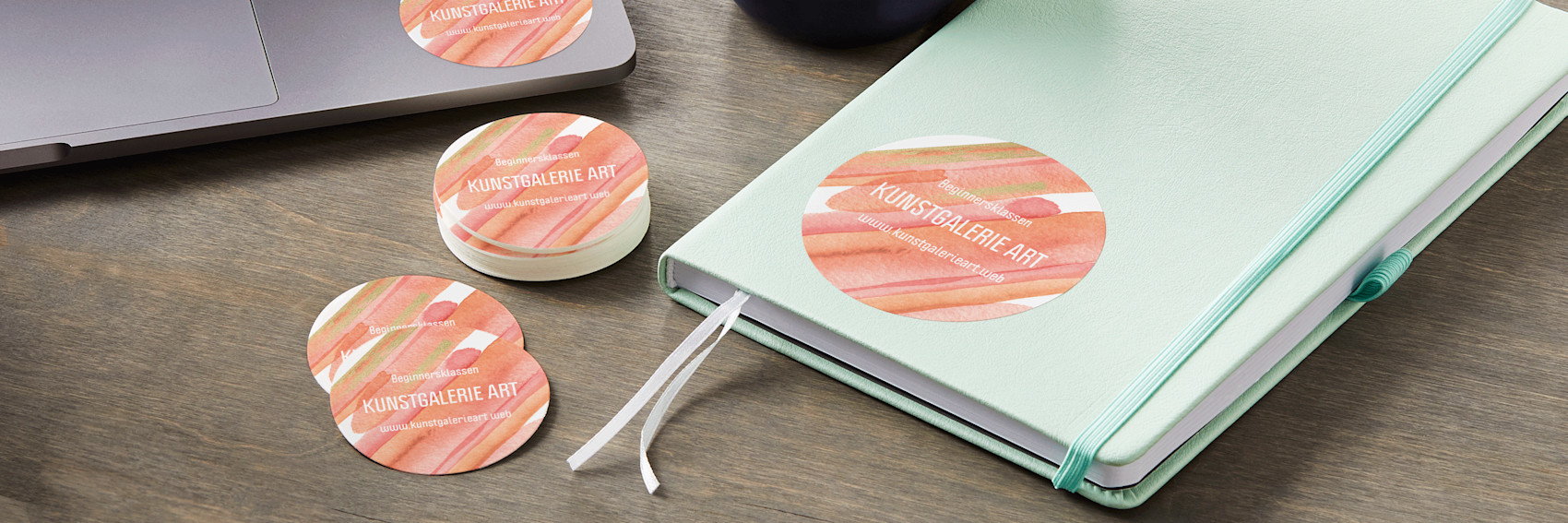 Bedrukte ronde stickers, ronde etiketten Vistaprint