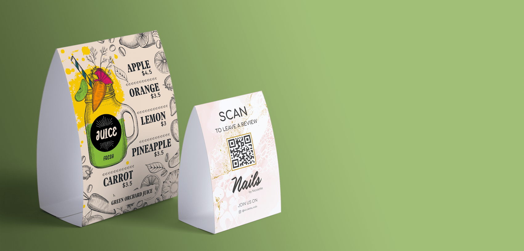 Tent Cards, Custom Table Tents VistaPrint AU