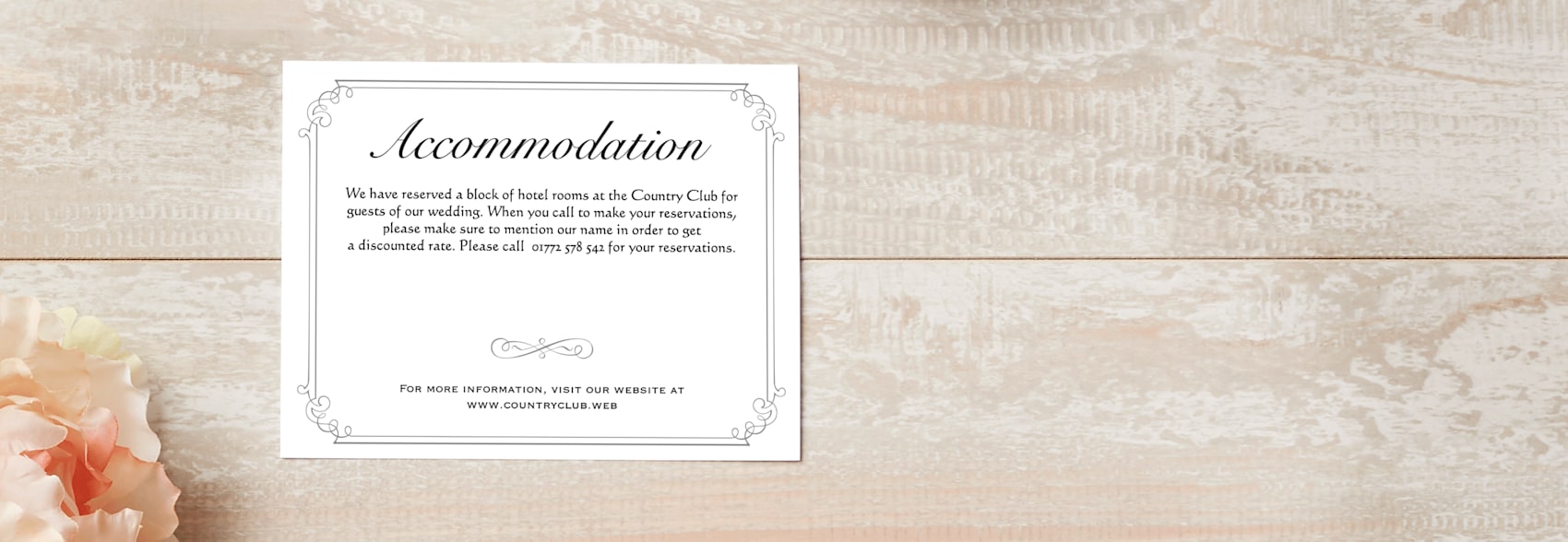 Wedding Enclosure Cards Vistaprint SG