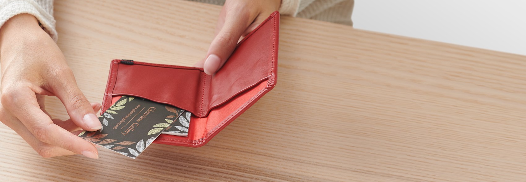 Red Business Card Holders, Red Card Case VistaPrint