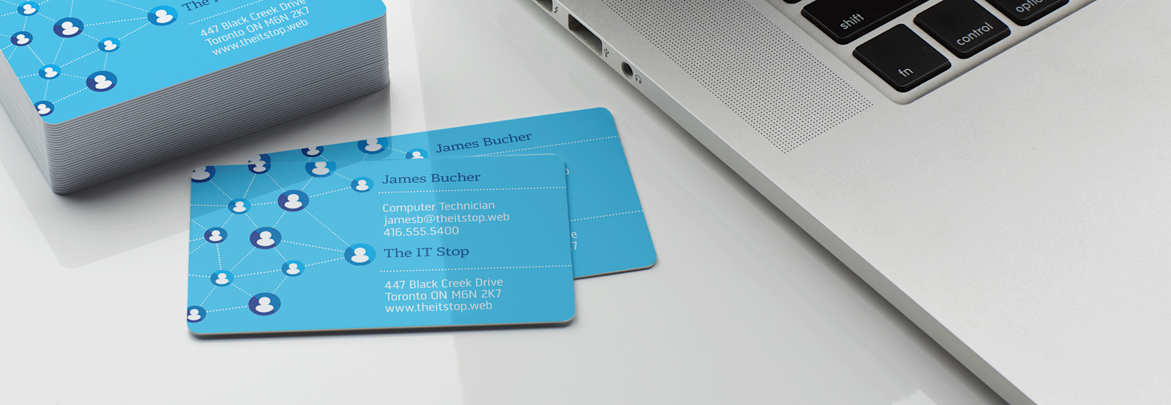 Larger version: Plastic business cards