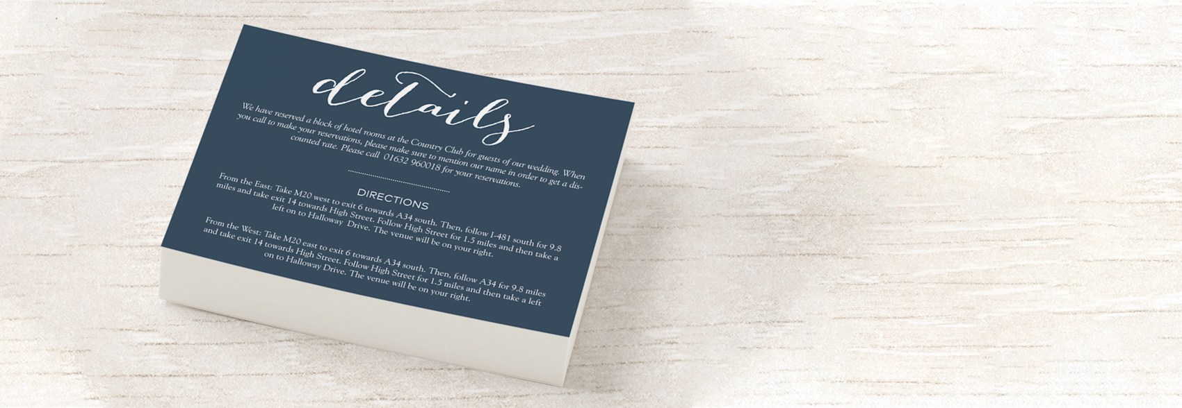 Wedding Detail Cards, Enclosure Cards Vistaprint