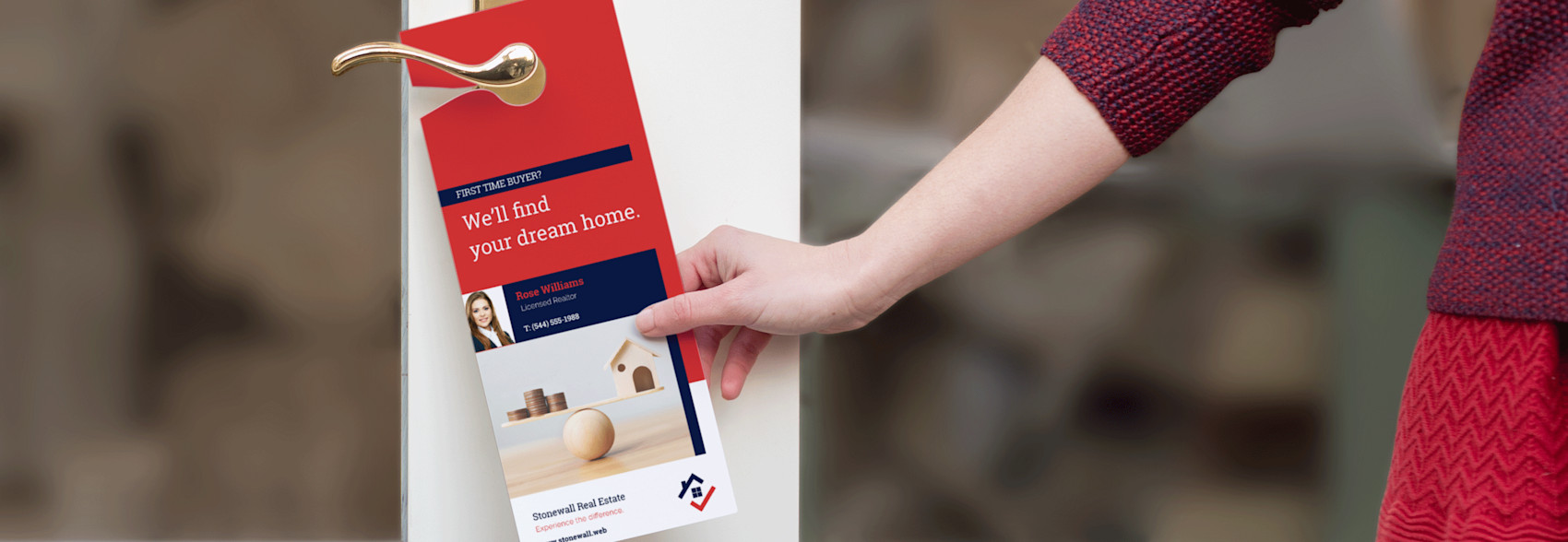red door hanger printing