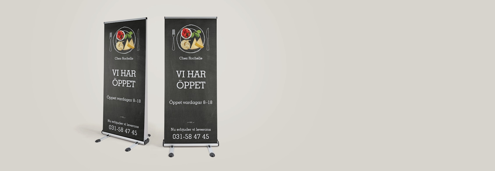 Roll-up för utomhusbruk
