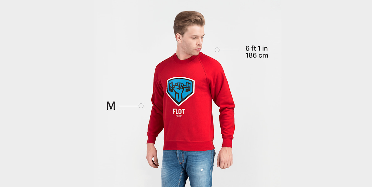 Fruit of the Loom® sweatshirt med rund halsudskæring 3