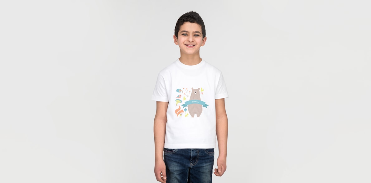 Personaliserede T-shirts med tryk til Vistaprint