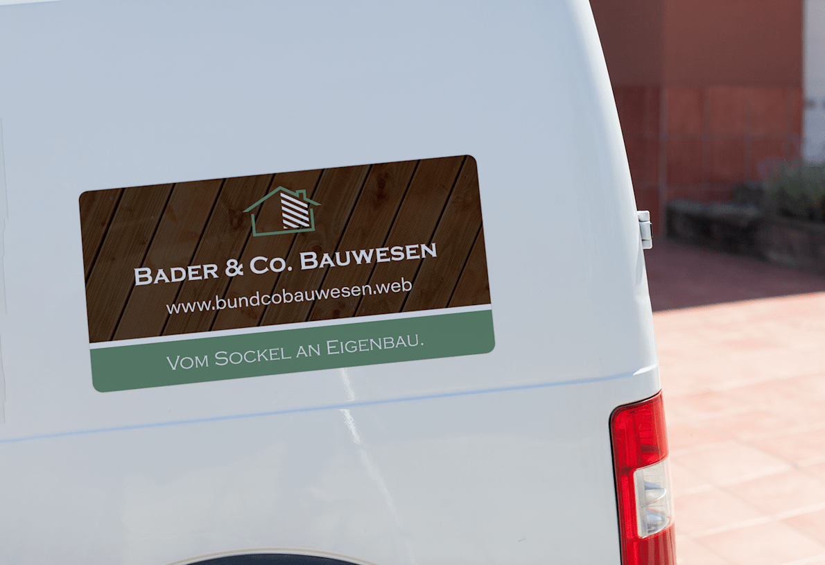 Magnet-Werbung Auto