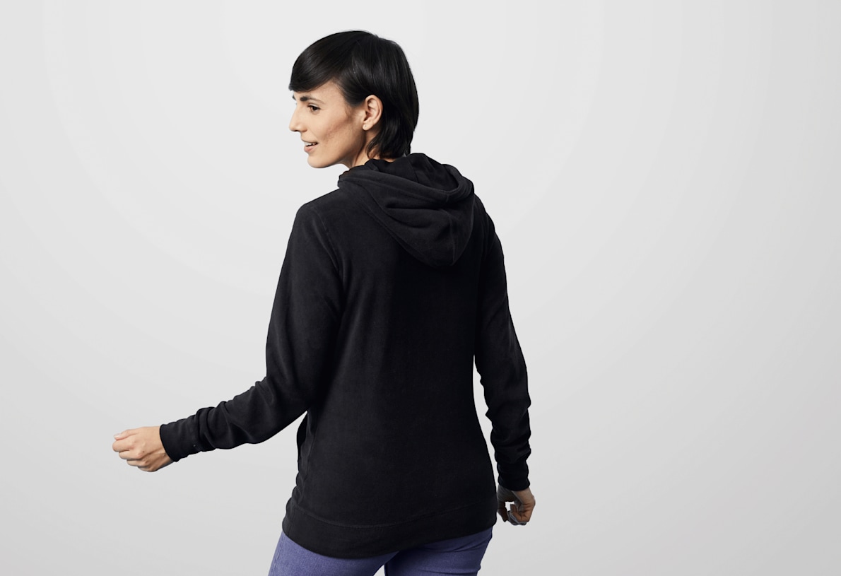 Printer Switch Fleece-Kapuzenpullover für Damen 2
