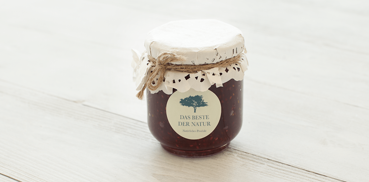 Produktetiketten und Flaschenetiketten