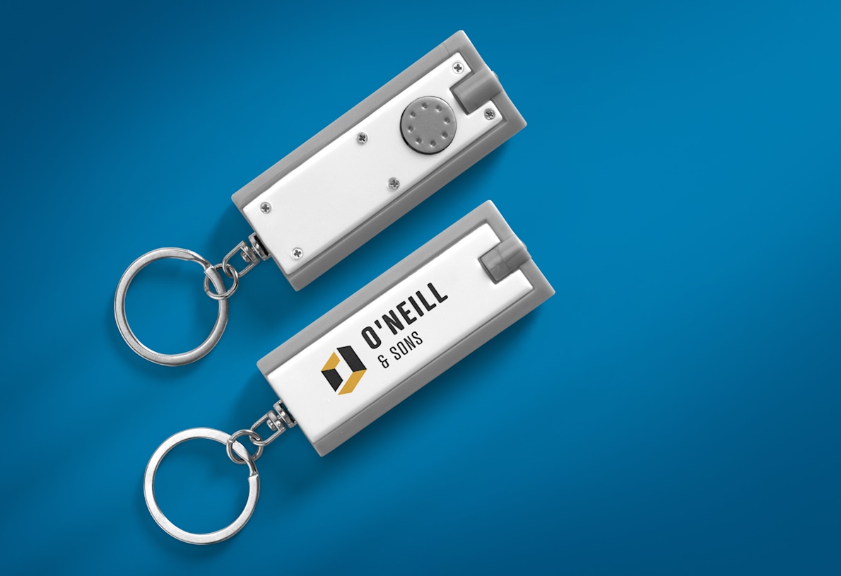 Personalised keyring torches Vistaprint AU