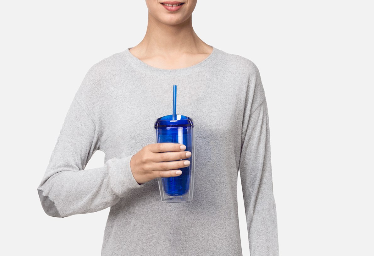 Double-Wall Tumbler with Straw – 16 oz. 3