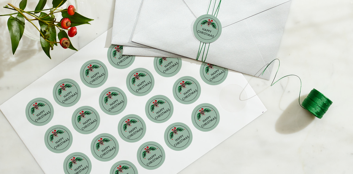 Personalised envelope seals & stickers Vistaprint