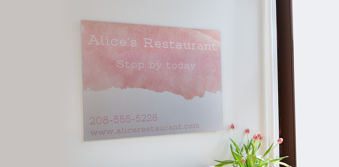 Custom Metal Signs, Aluminium Signs Vistaprint AU