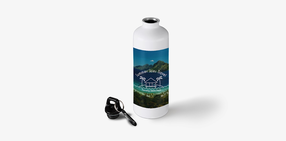 Aluminium Water Bottle with Carabiner – 770 ml 2