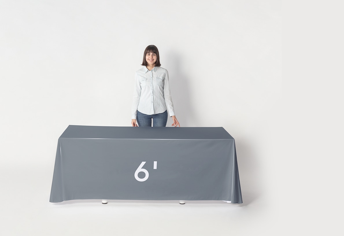 6 ft length custom tablecloths