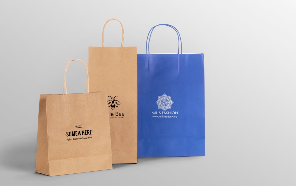 Budget Paper Bags Custom Design and Printing VistaPrint