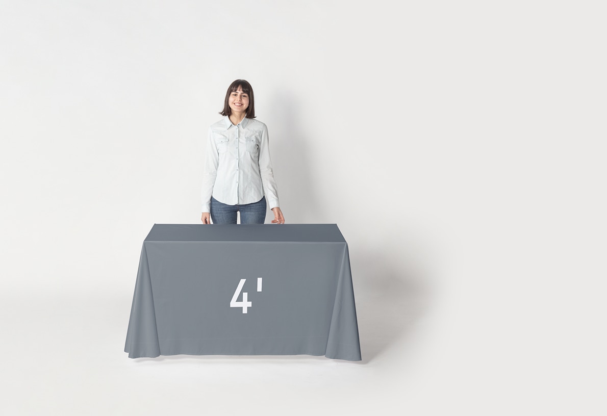 4 ft length custom tablecloths