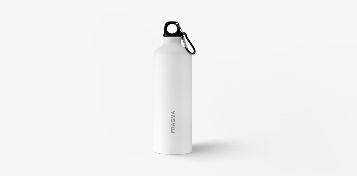 Botella de aluminio de 770 ml con mosquetón 3