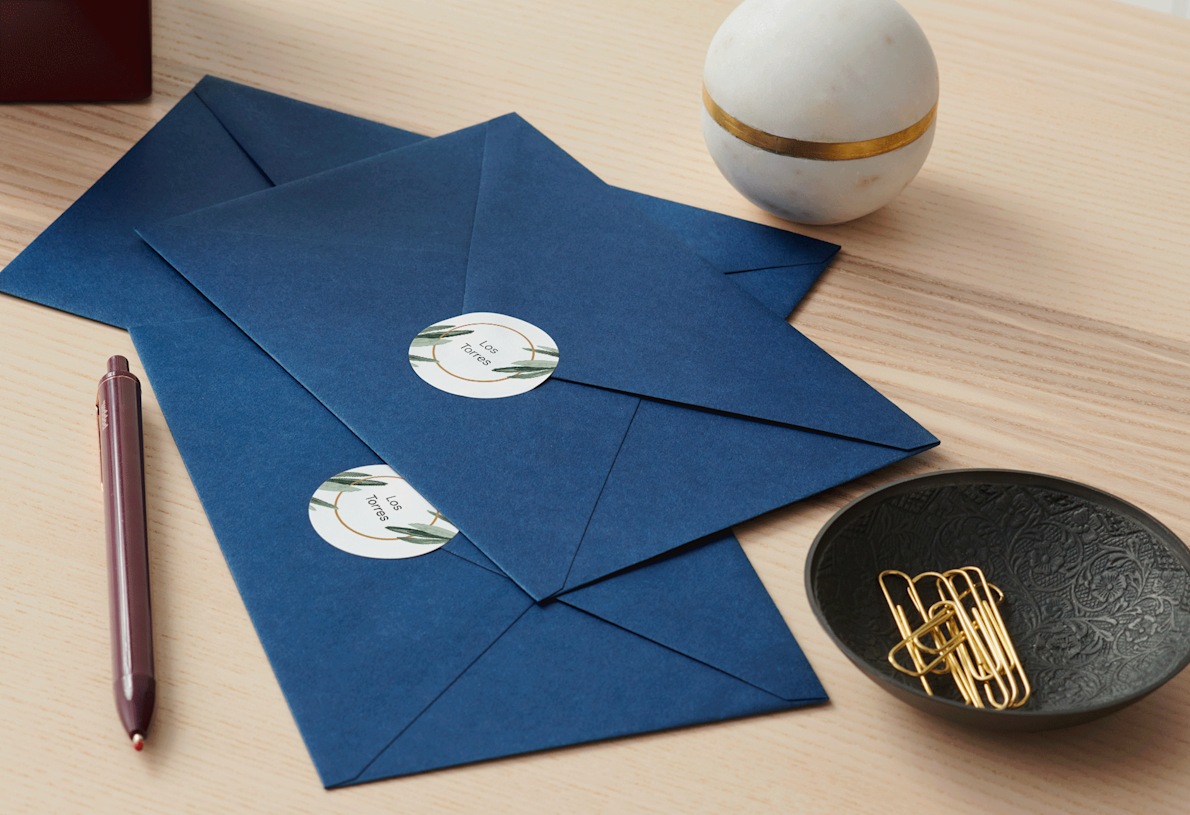 Personalized stickers for envelopes