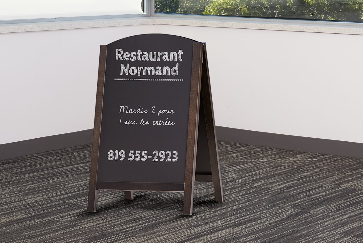 tableau ardoise de menu