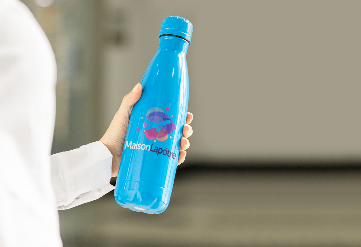 Bouteille d'Eau en Acier Inoxydable 17 oz (500ML), Double Paroi Isolée