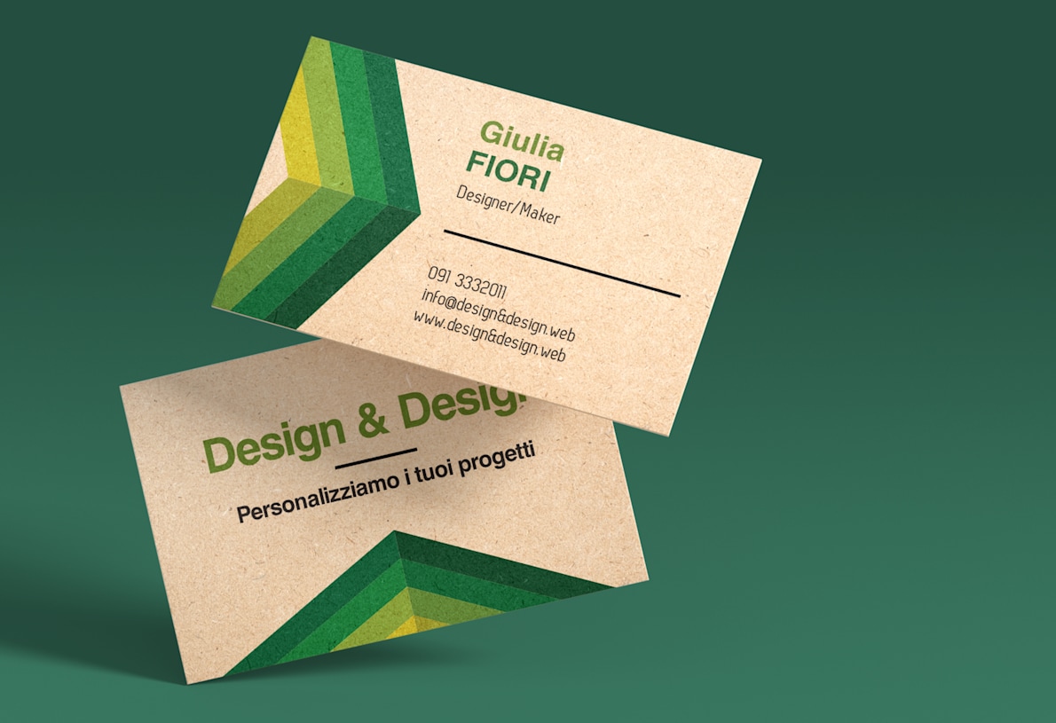 Biglietti da visita con carta Kraft colore avana vintage Vistaprint