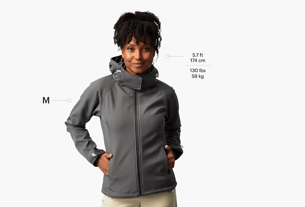 Giacca softshell con cappuccio B&C™ donna 5