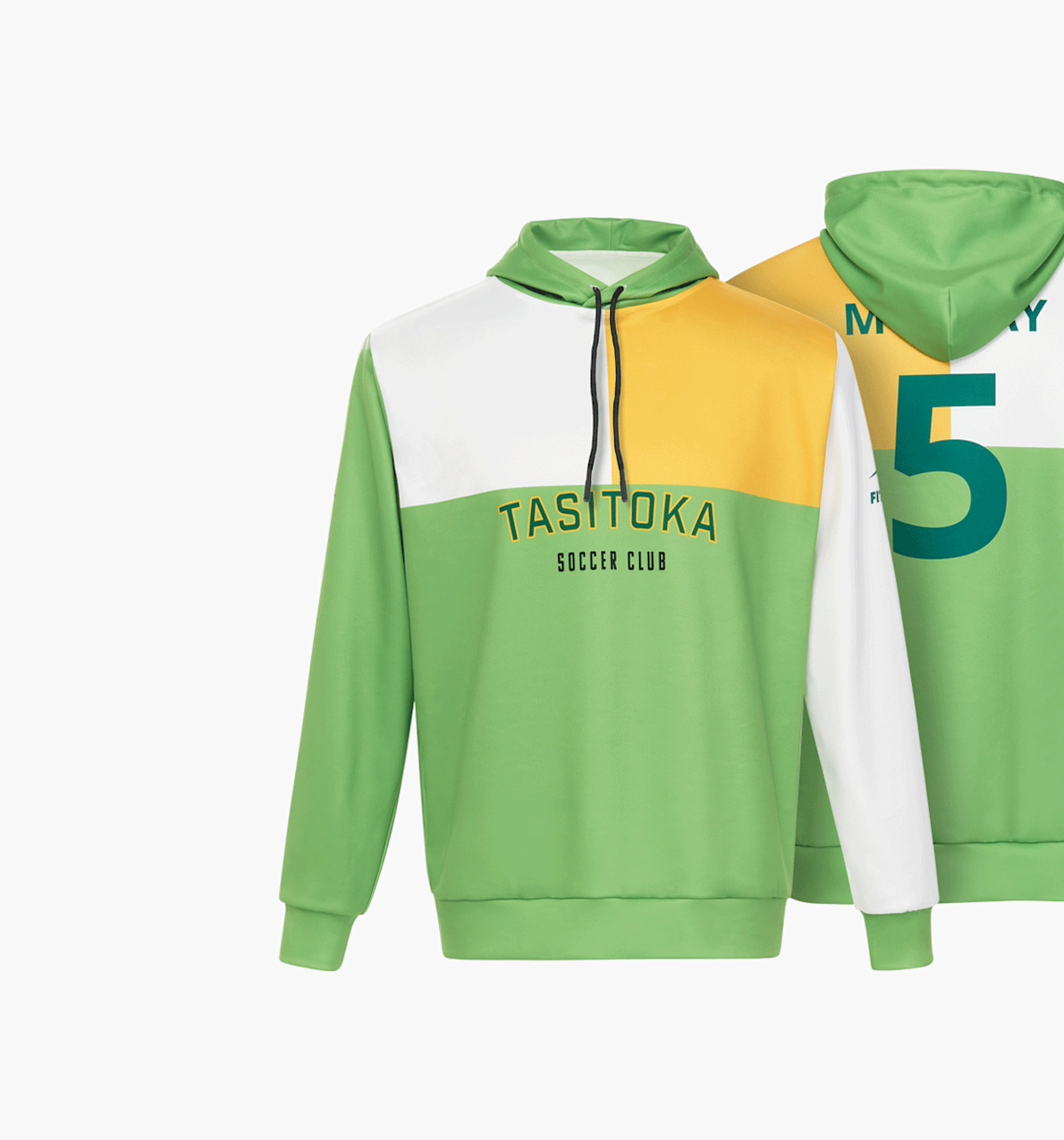 Sweatshirt com capuz performance totalmente personalizável 3