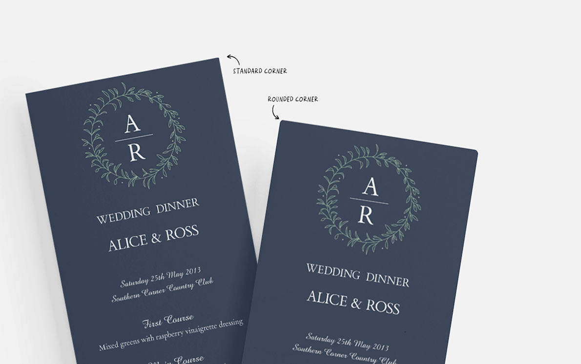 Wedding Menu Printing Wedding Menu Cards Vistaprint Australia