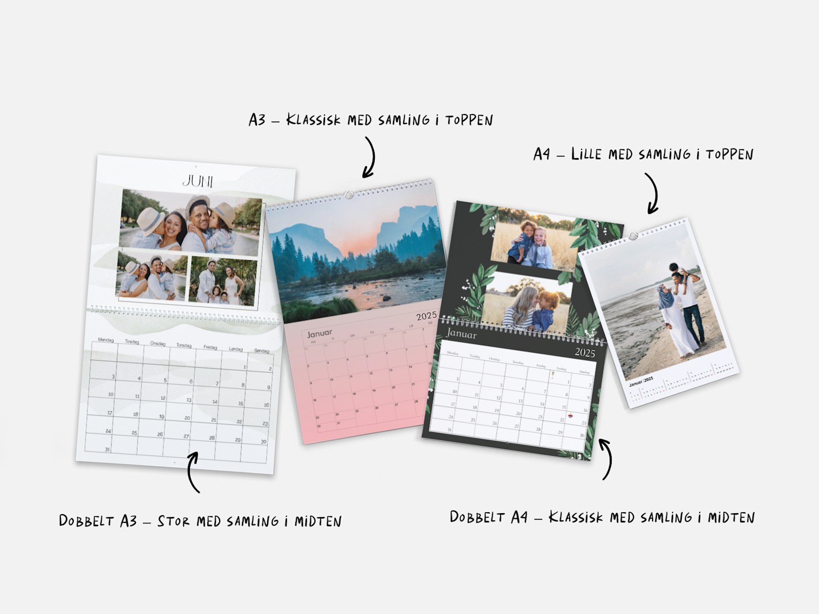 Vægkalendere med billeder, lav selv kalender 2025  VistaPrint