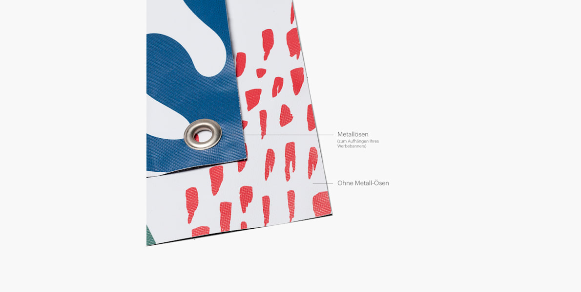 Personalisierbare Vinyl-Werbebanner
