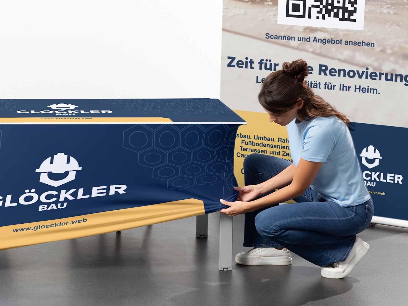 Rechteckige Stretch-Tischhussen 5
