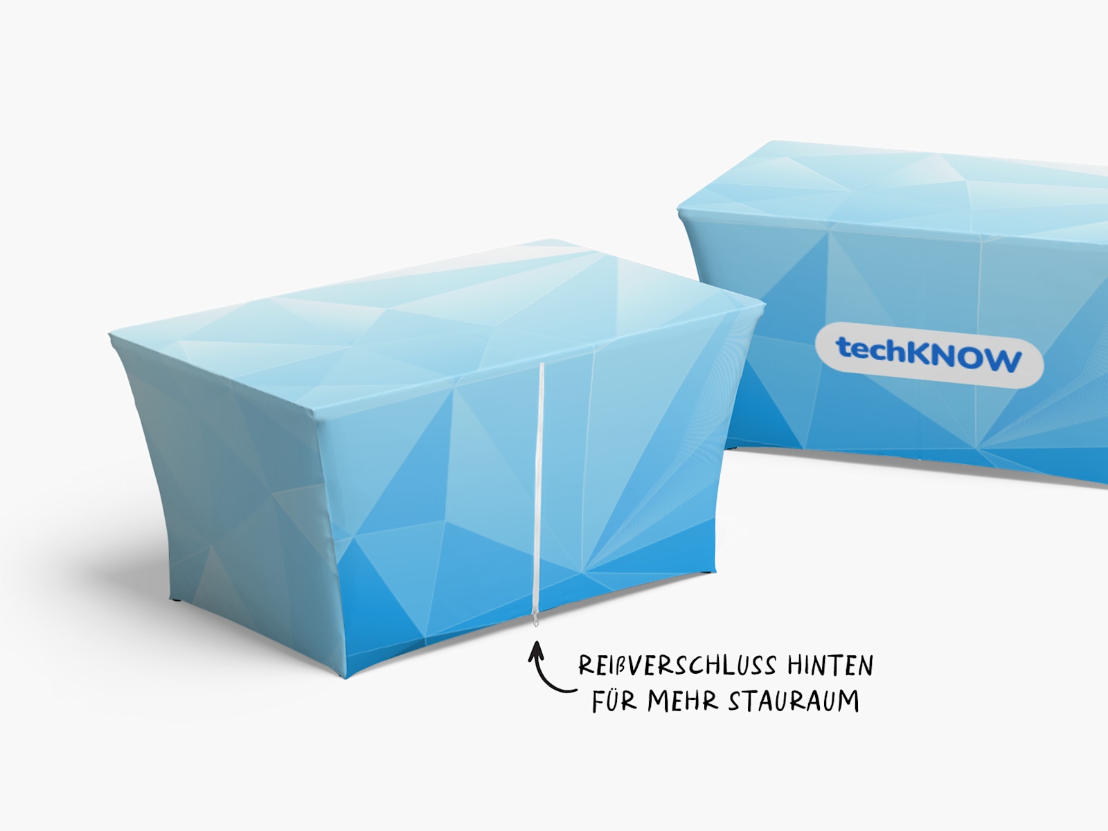 Rechteckige Stretch-Tischhussen 3