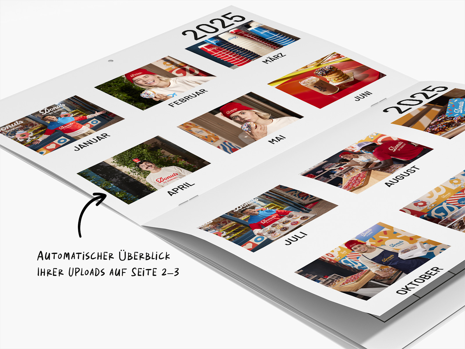 Wandkalender mit Rückendrahtheftung 3