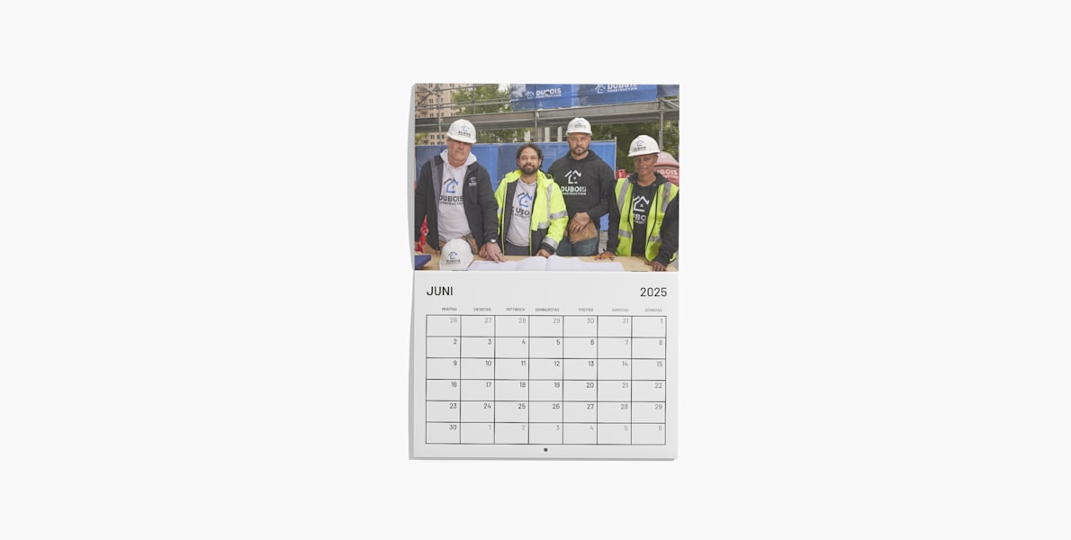 Wandkalender mit Rückendrahtheftung 4