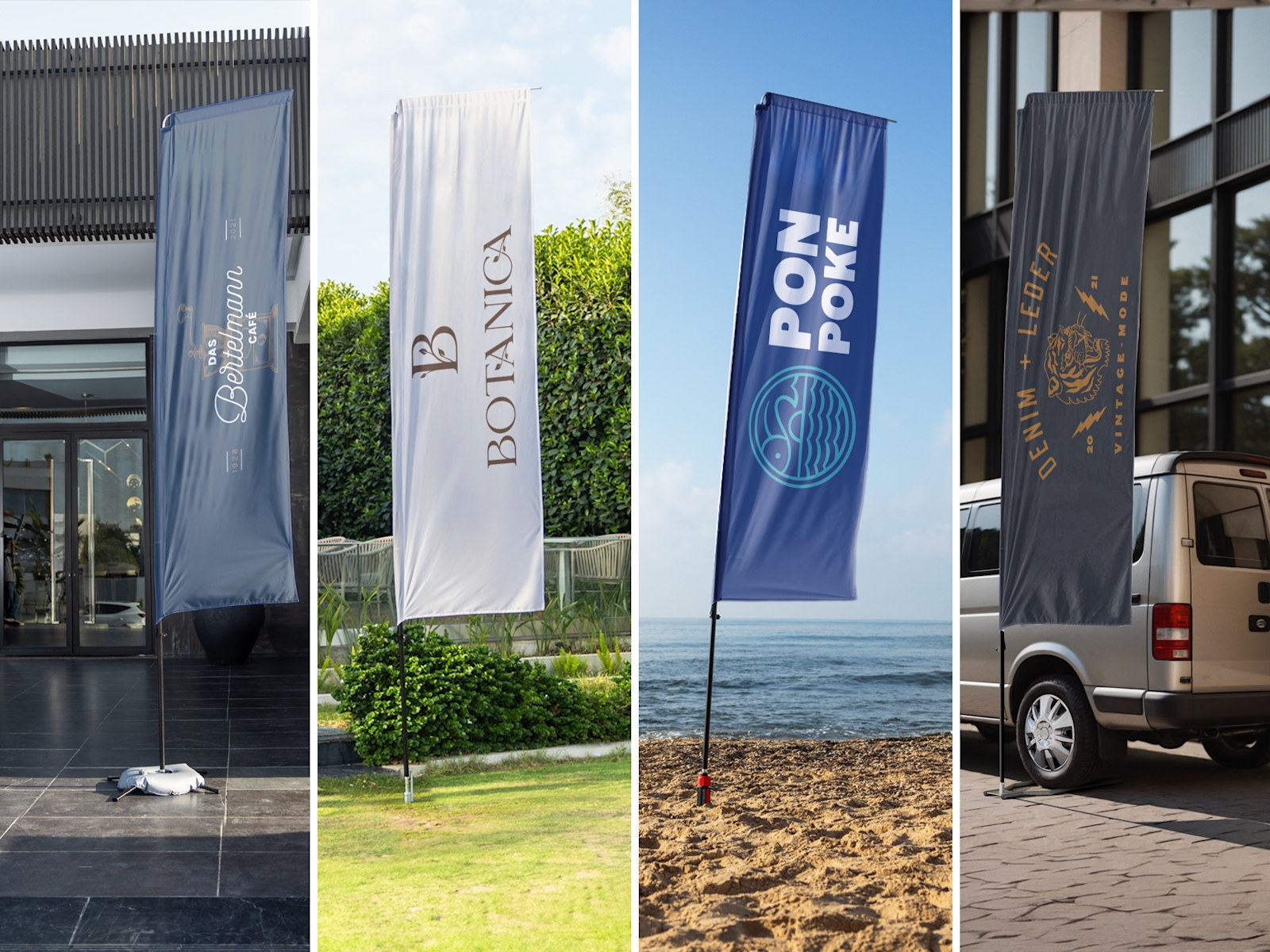 Rechteckige Beachflags 2